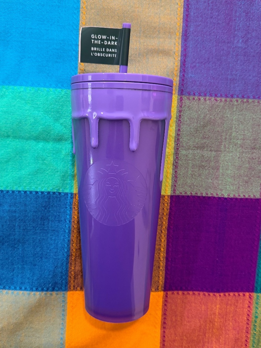 Starbucks Halloween 2025 Glow-In-The-Dark Purple Slime Cold Cup Tumbler 24fl oz